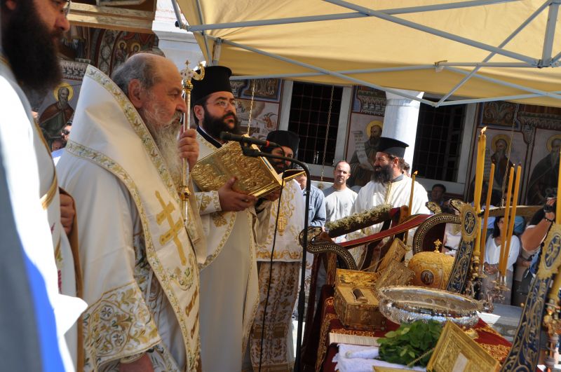 Πανήγυρις τῆς μεταστάσεως τῆς Ὑπεραγίας Θεοτόκου στήν Ἱερά Μονή Εἰκοσιφοινίσσης - 2021